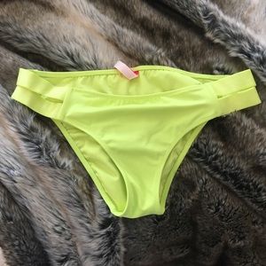 Neon yellow bikini bottom